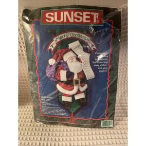 Checking His List Wall Hanging Banner Kit by Sunset